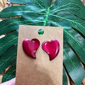 BOGO FREE HEART POST EARRINGS 1”